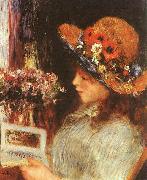 Pierre Renoir Young Girl Reading painting